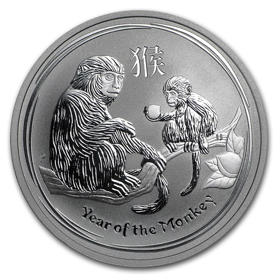 2016 Australia 1/2 oz Silver Year of the Monkey BU (Series II) 2016 Australia 1/2 oz Silver Year of the Monkey BU (Series II)